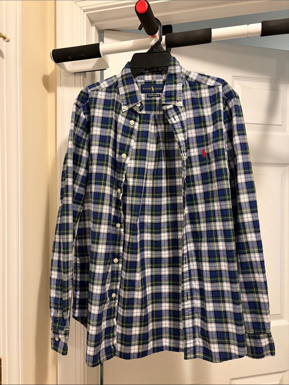 Ralph Lauren Green & Blue Plaid Button-Down Shirt